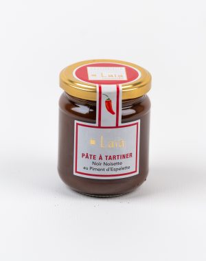Pâte à tartiner artisanale au chocolat noir et piment d'Espelette