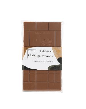 Tablette gourmande de chocolat lacté caramel 31%